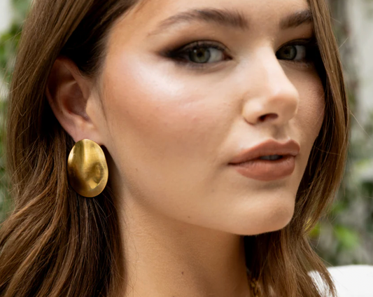 Vanessa Oval Statement Earring
