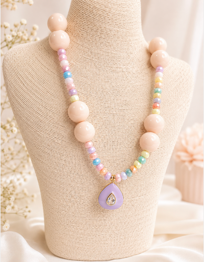 Hurley Necklace With Lavender Pendant