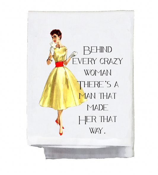 Dishtowel- Crazy (preorder)