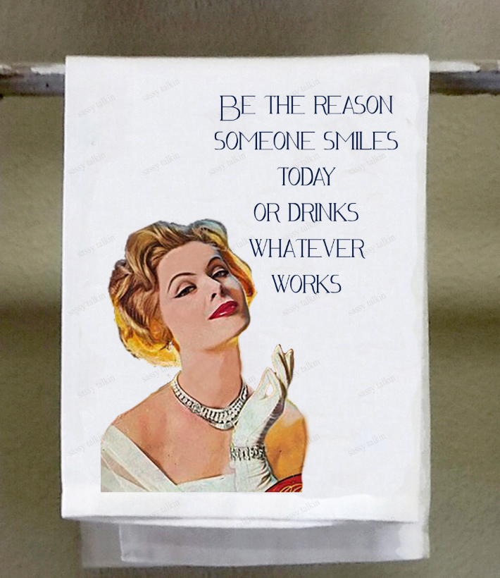 Dishtowel- Smile