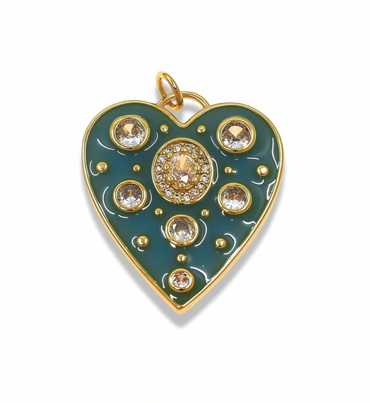 Blue Enamel Pendant