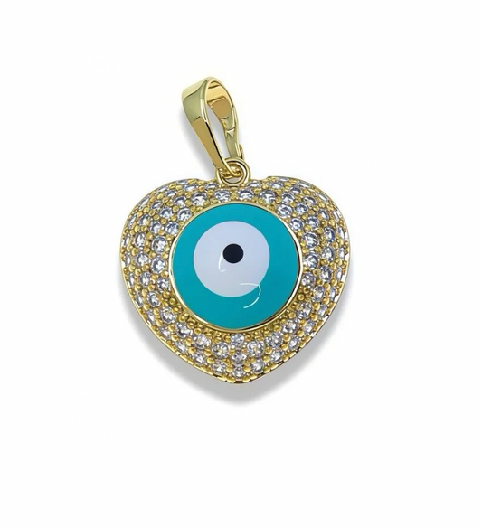 Puffy Heart Evil Eye