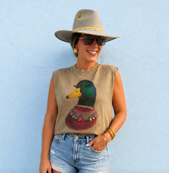 Duck W "real" Bling On PREORDER -HANDMADE (OCT DELIVERY)