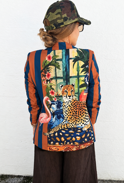 Cheetah Striped Blazer PREORDER