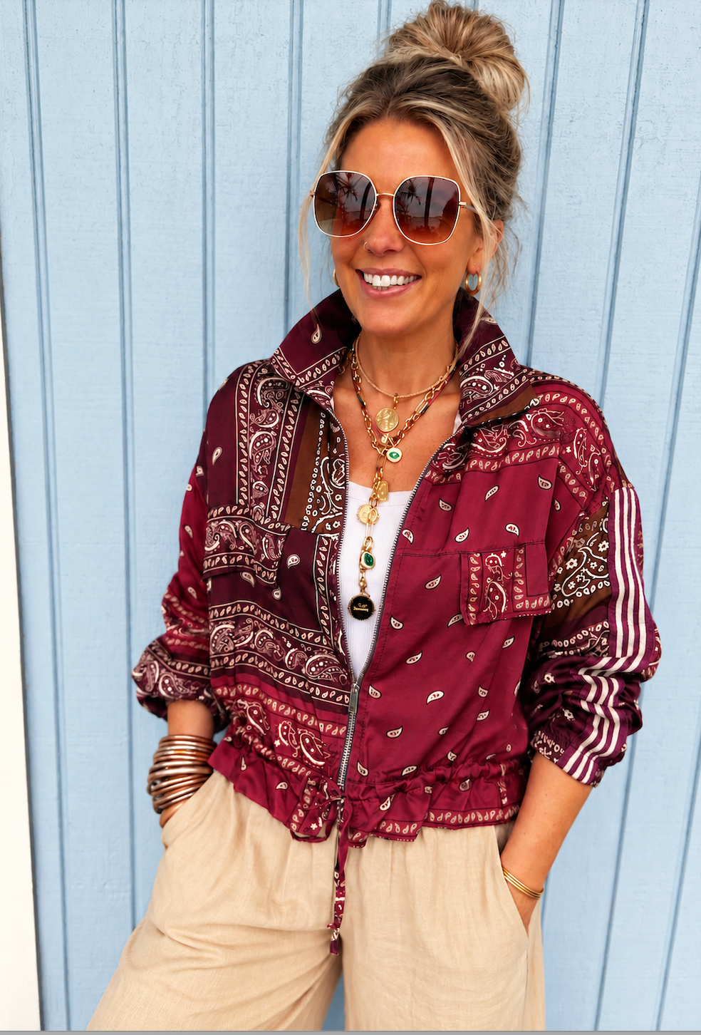 Drake Jacket in Marroon