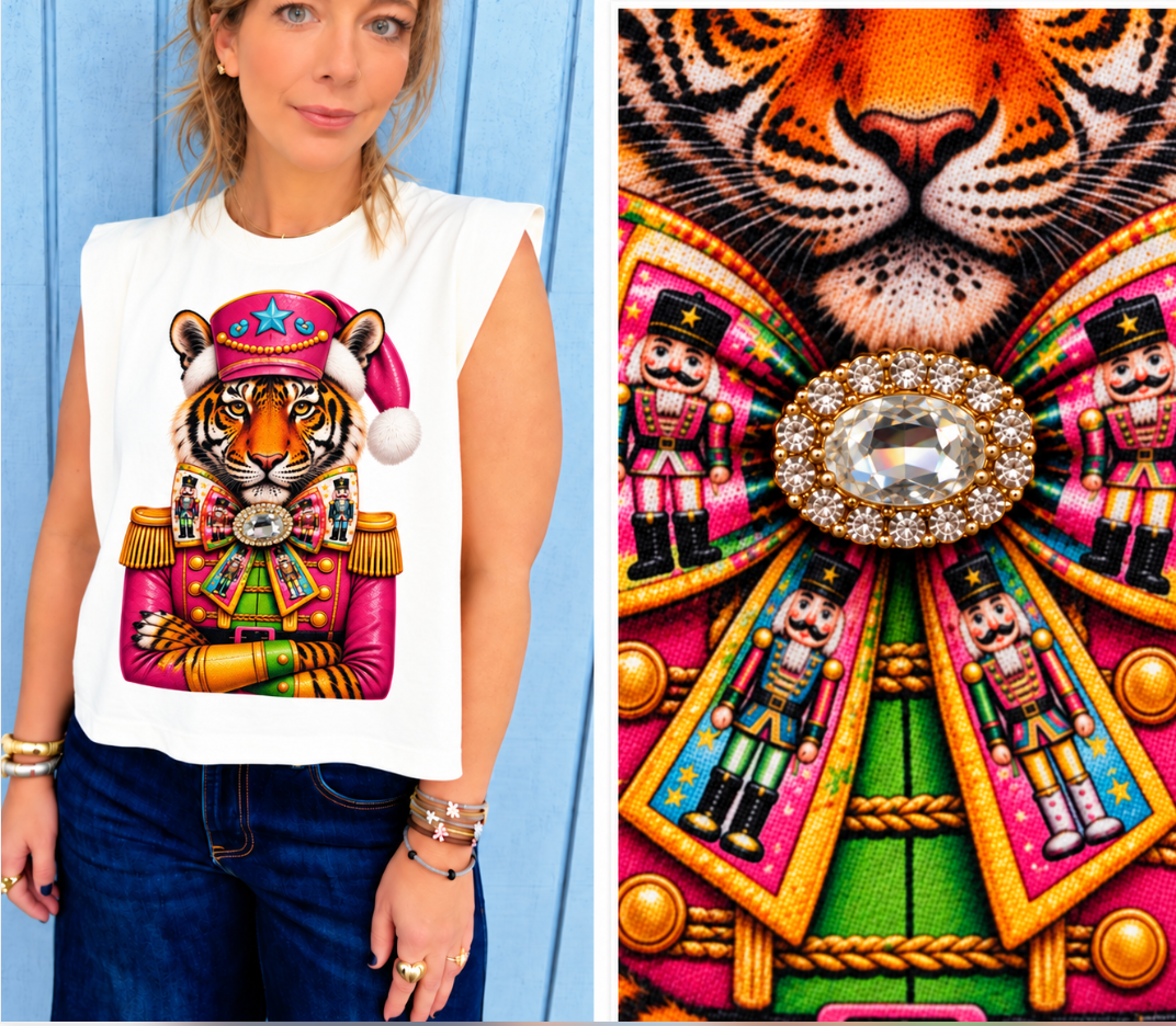 Christmas Tiger W "real" Bling -preorder