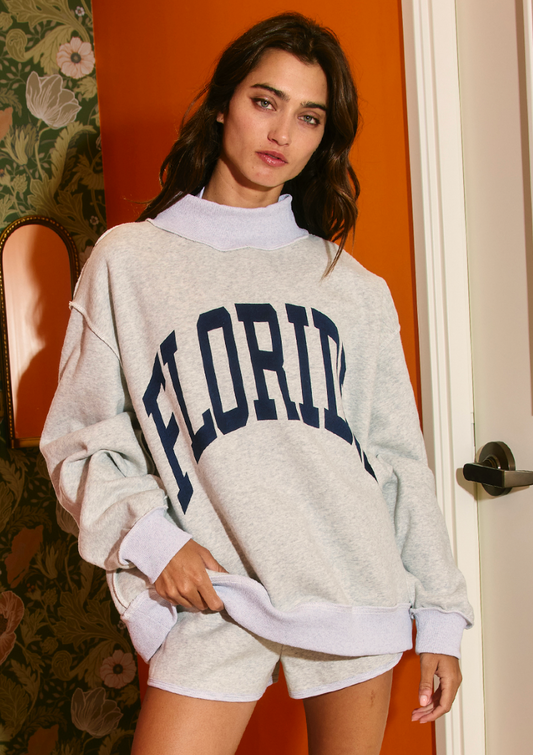 September PREORDER Florida Reversible Mock Neck