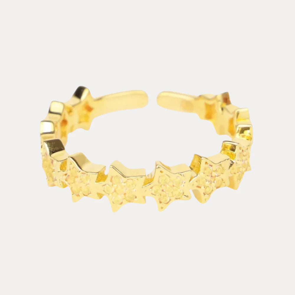 Stars Are Bright Ring - Yellow CZ