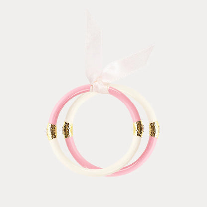 KIDS Pink/Ivory Yin & Yang All Season Bangles™ (Asb™)