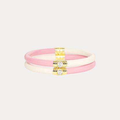 KIDS Pink/Ivory Yin & Yang All Season Bangles™ (Asb™)