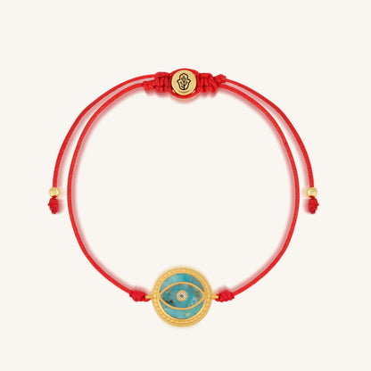 Universal Harmony Turquoise Evil Eye Red String Bracelet