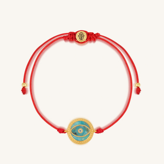 Universal Harmony Turquoise Evil Eye Red String Bracelet