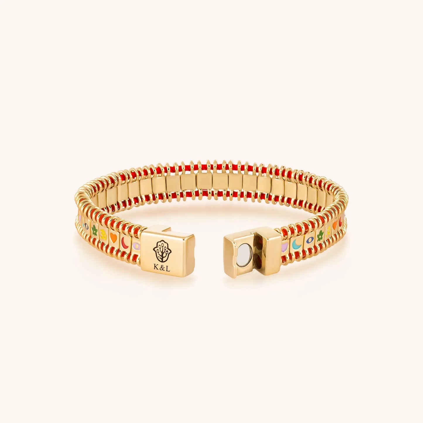 Divine Prism -  Red String Tennis Bracelet
