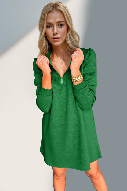 Quarter Zip Long Sleeve Dress PREORDER round 2