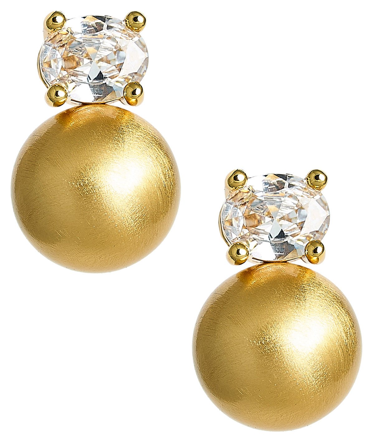 Abby - Double Earring - 18k Gold Plated - Belle of the Ball Collection