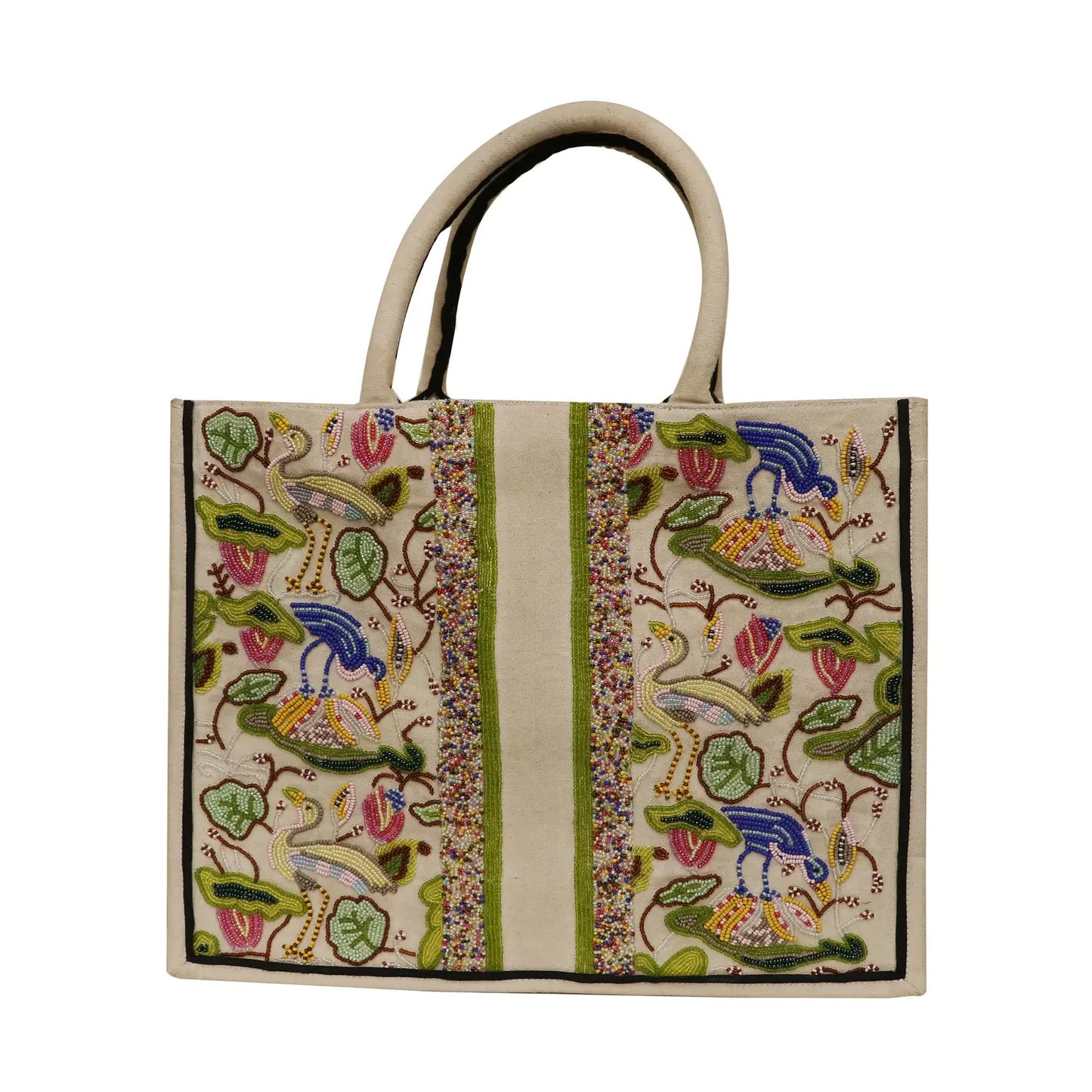 Custom Beaded Bird Bag- Add Initials