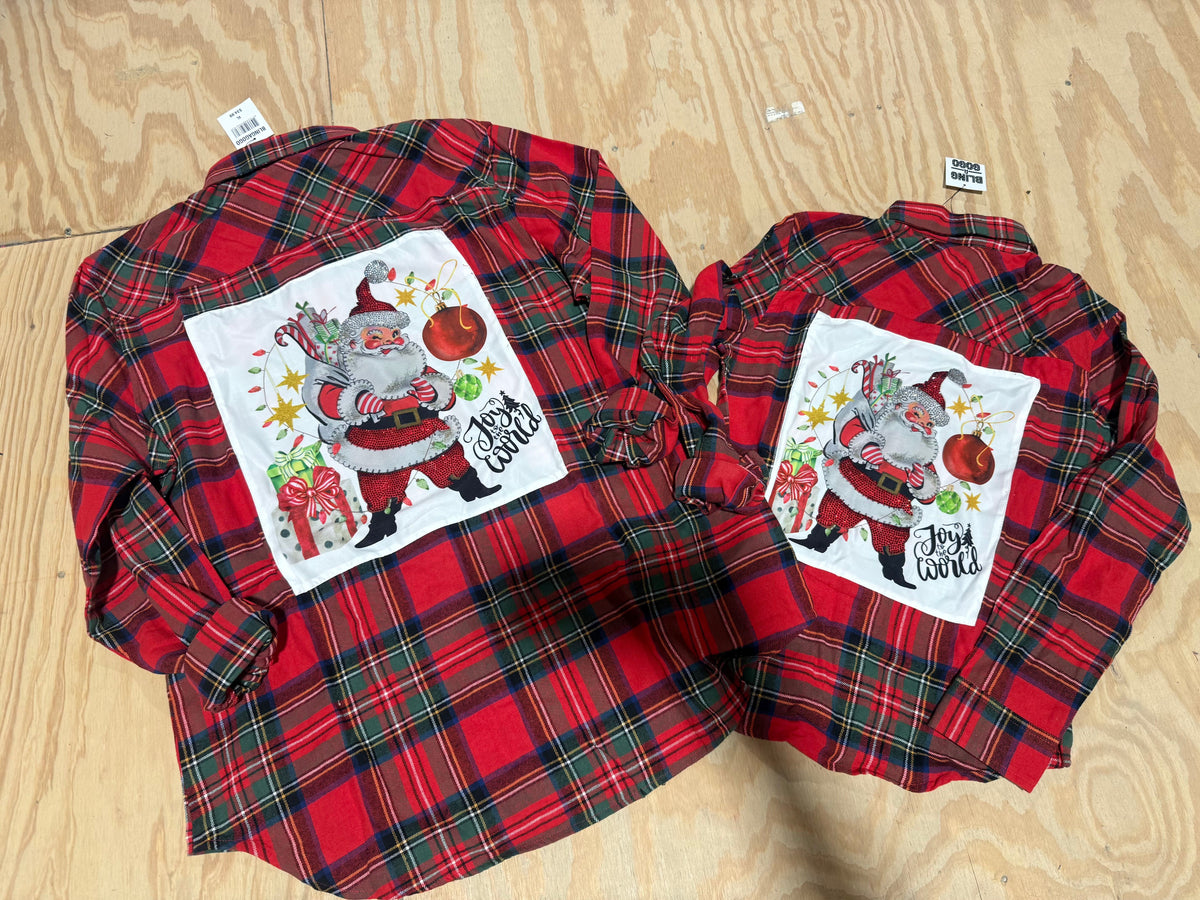 Mommy & Me Flannels with BLING