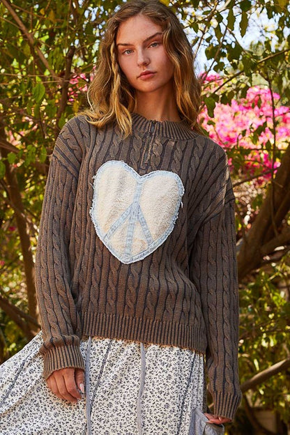 Heart Peace Sweater