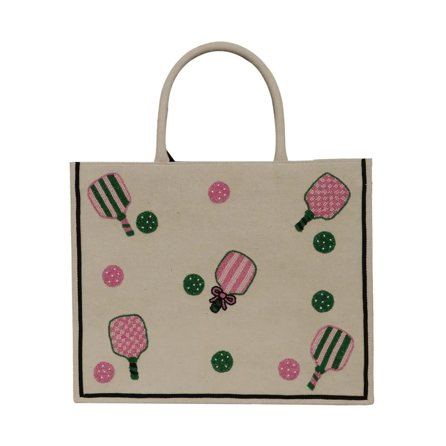 Custom Beaded Pickleball  Bag- Add Initials