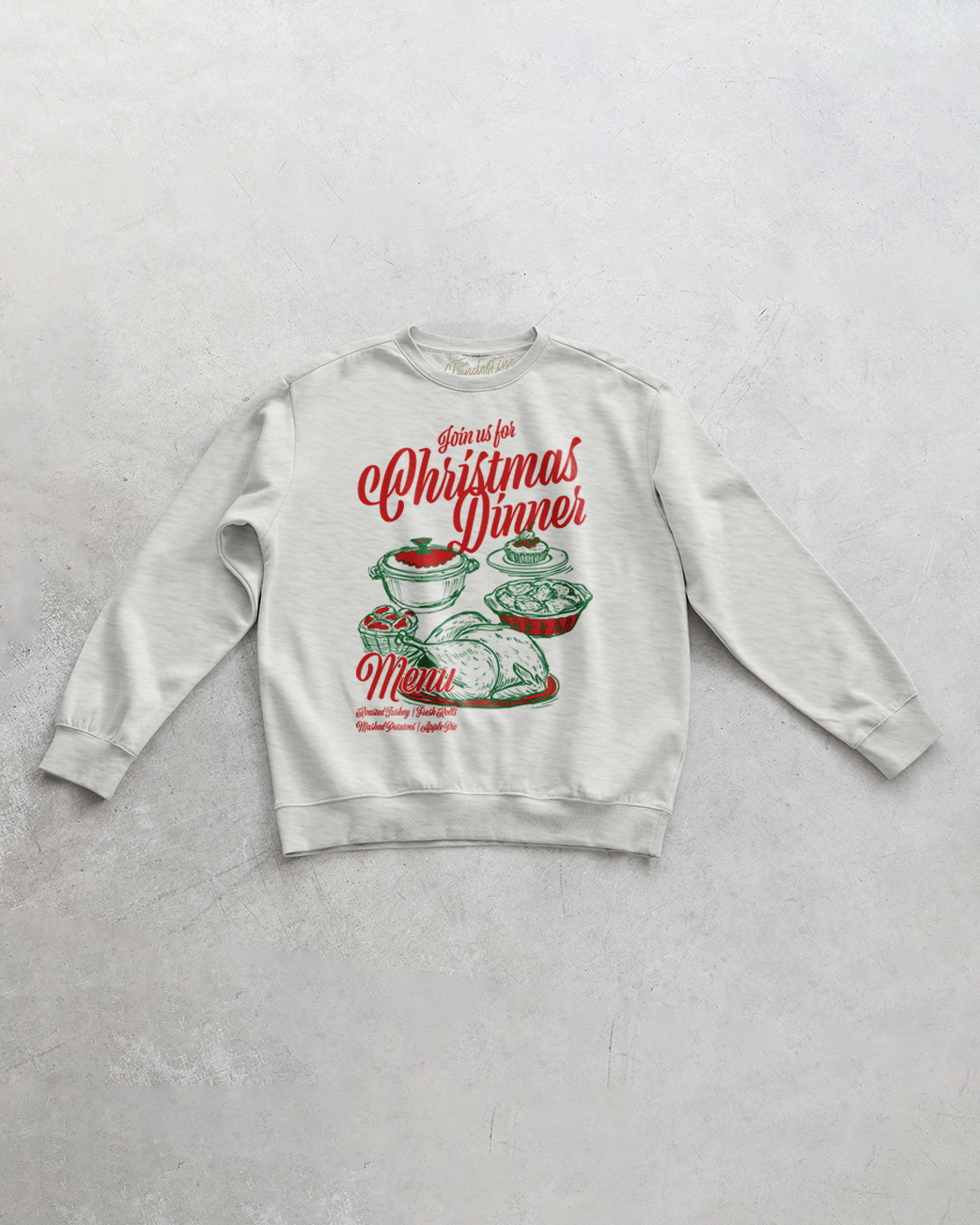 Underground Original Design: Christmas Dinner Oversized 90's Sweatshirt
