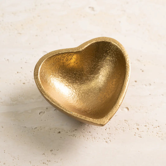 Textured Gold Heart Bowl Small - Preorder