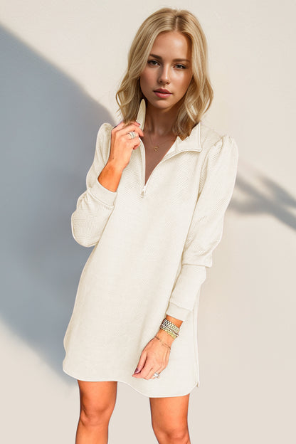 Quarter Zip Long Sleeve Dress PREORDER round 2