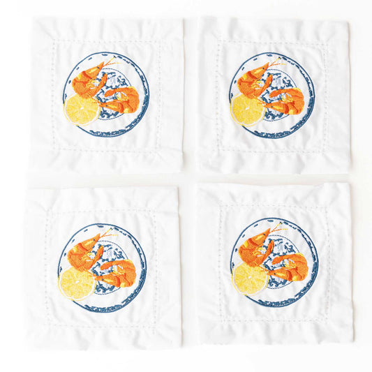 Lemon Santorini Cocktail Napkins *FINAL SALE