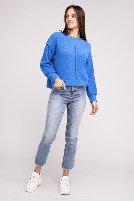 Multiple Colors Brenda Hi-Low Hem Sweater *Online Only