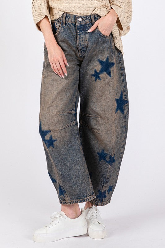 Starry Wide Leg Jeans