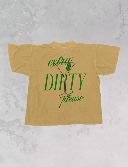 Underground Original Design: Extra Dirty Please, Martinis Oversized TShirt