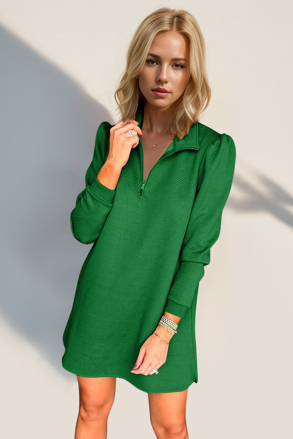 Quarter Zip Long Sleeve Dress PREORDER round 2