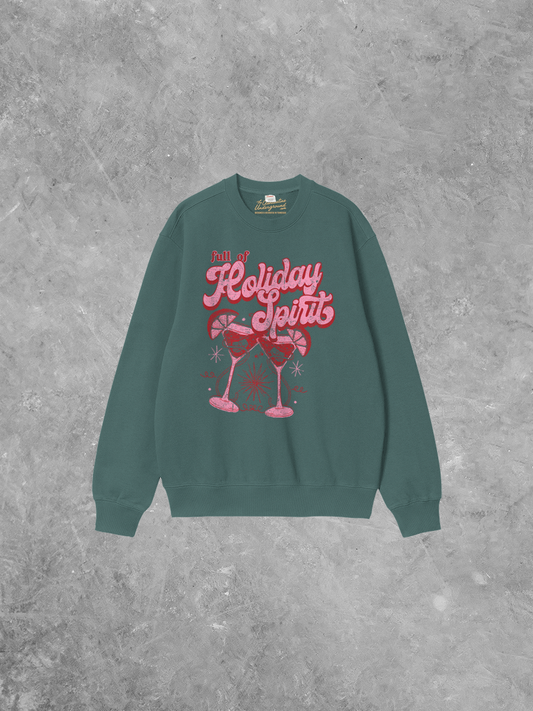 Underground Original Design: Full of Holiday Spirit Boxy Cotton 90's Sweatshirt