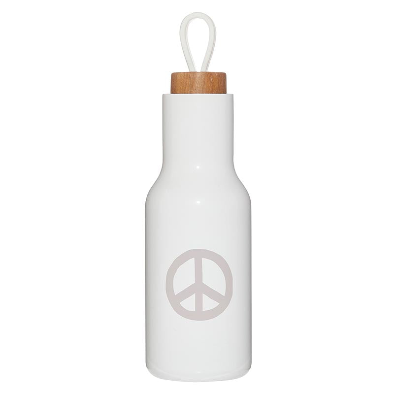 Stainless Steel Water Bottle - Peace Sign