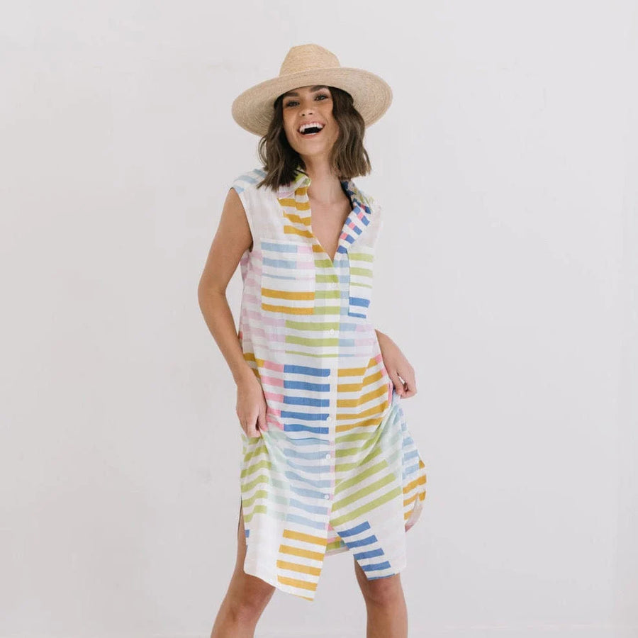 Colorful Stripe Bay Dress