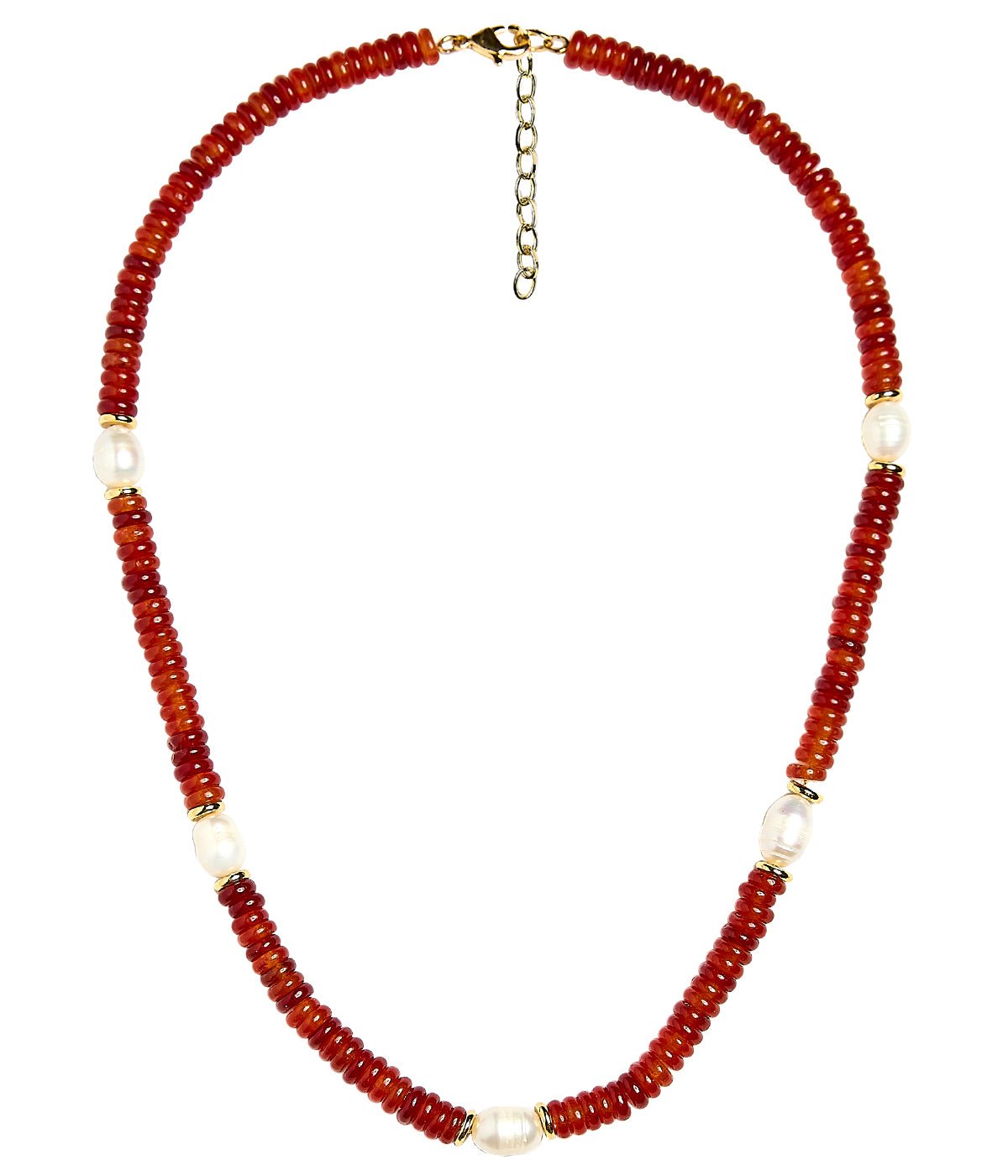 Jenny - Quartz Beaded Necklace with freshwater Pearl