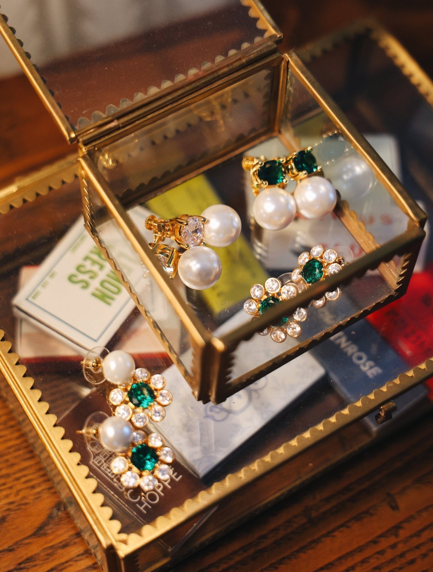 Abby - Double Earring - 18k Gold Plated - Belle of the Ball Collection