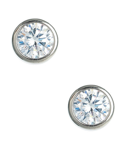 Large Bezel Stud - 18k Gold Plated