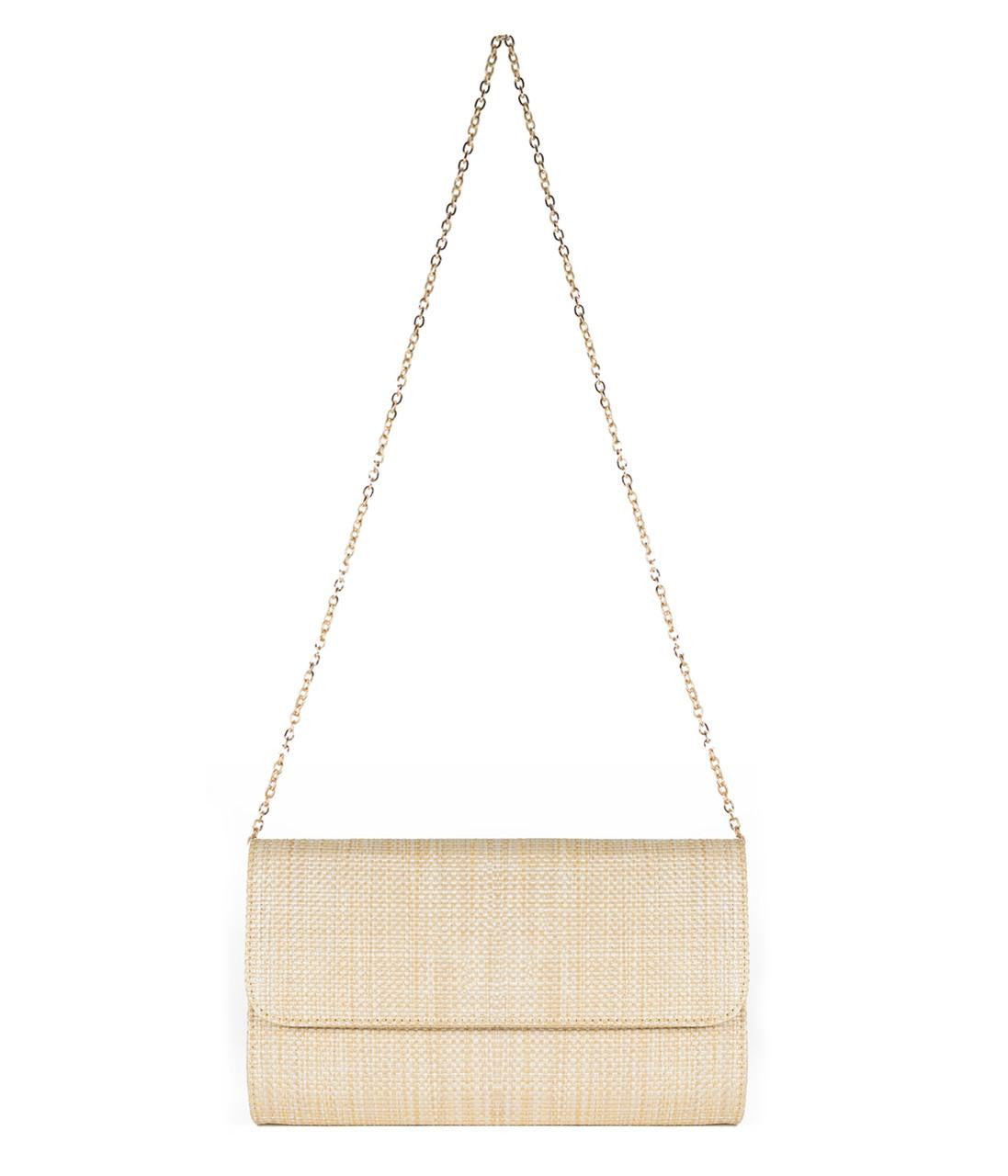 Avery Straw Clutch - Pinch Bow