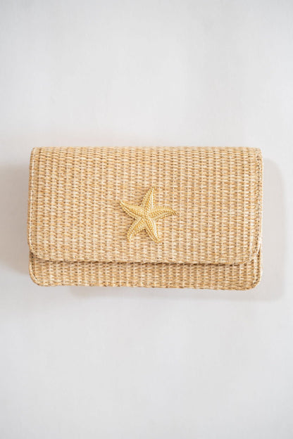 Ruby Straw Clutch