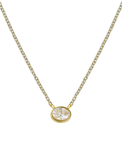 Small Oval Bezel Necklace