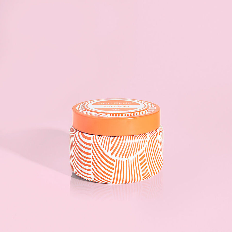 Volcano Tangerine Printed Candle Tin 8.5 oz