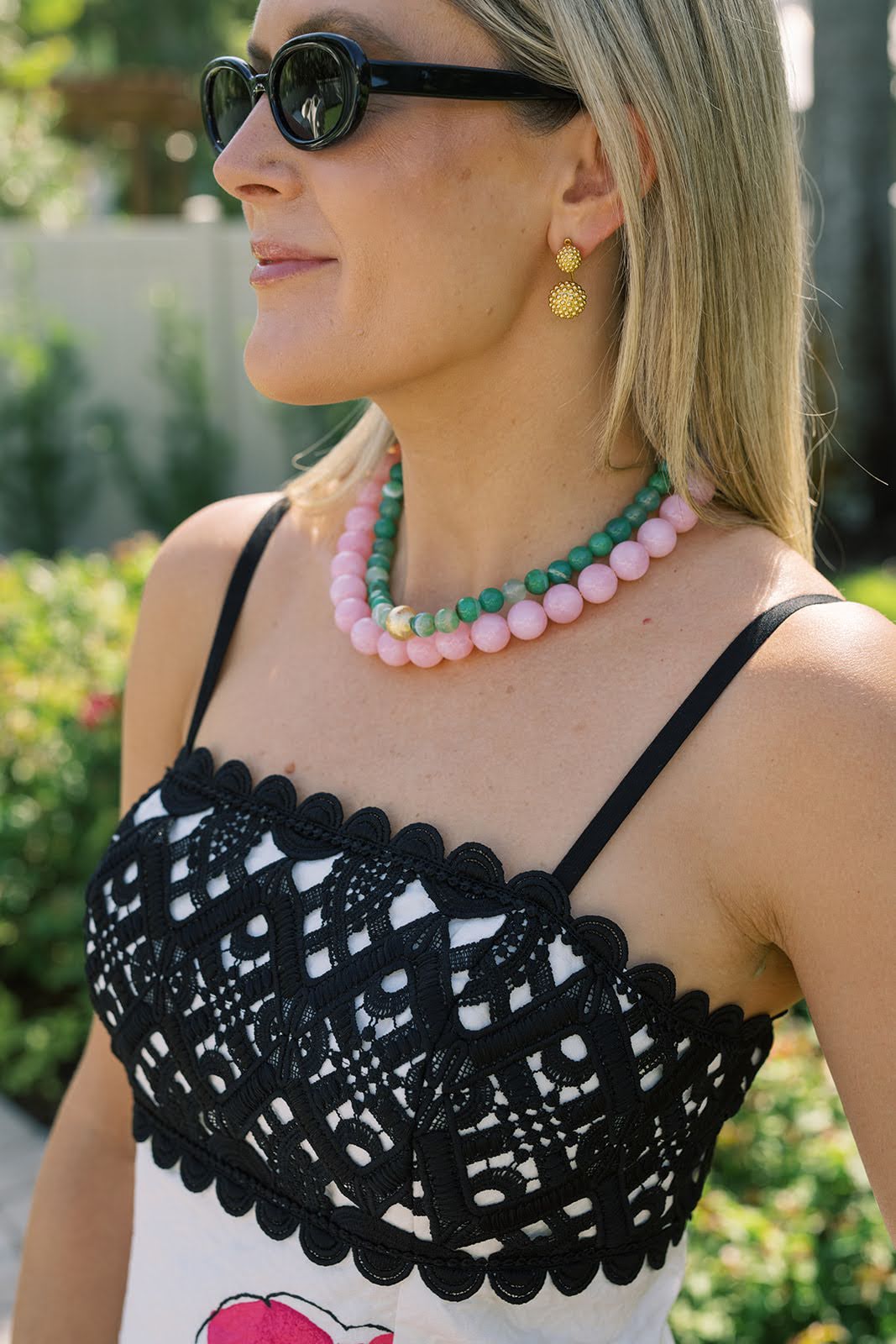 Ryan Beaded Acrylic Necklace