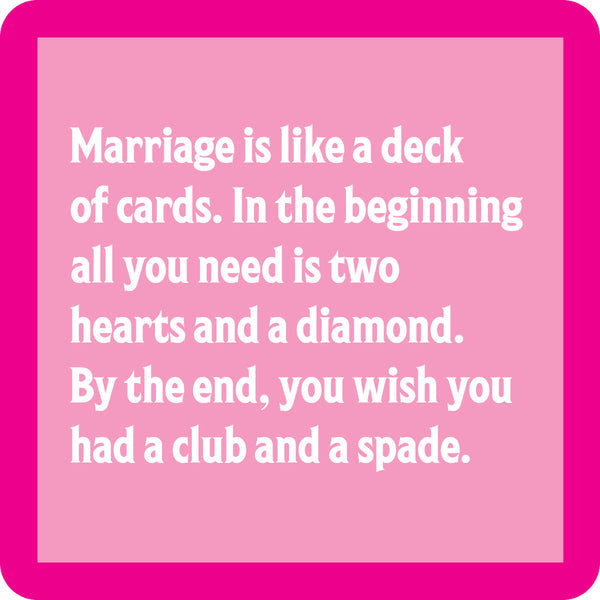 Marriage Cards Coaster