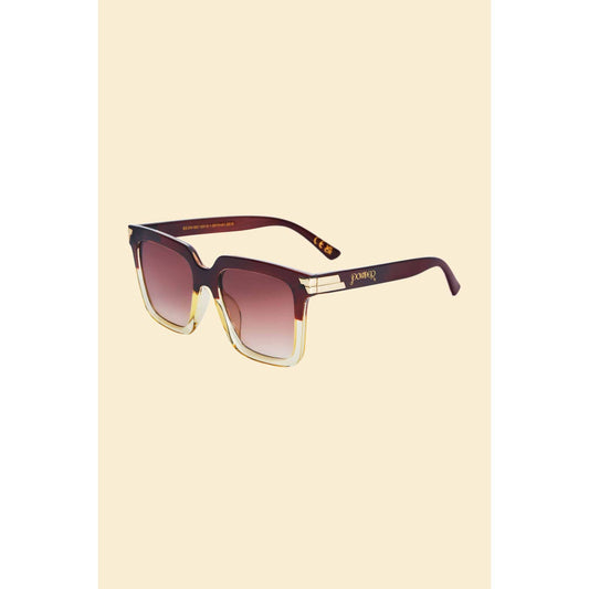 Luxe Fallon - Mahogany/Nude Sunglasses - Presell