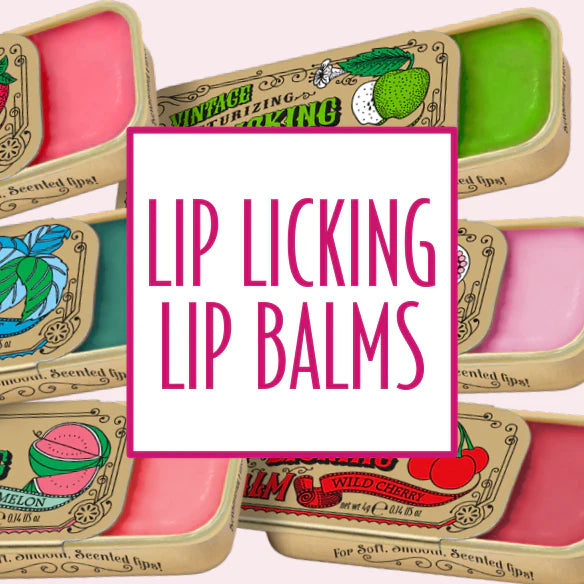 Lip Licking Lip Balm Vintage Tins
