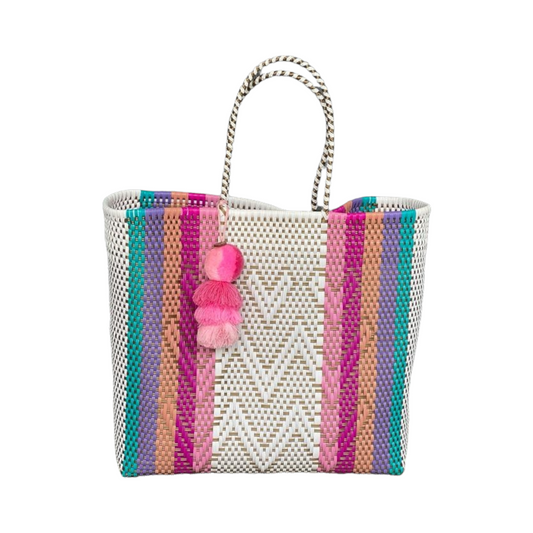 Mint Rainbow Hearts Citron Bag
