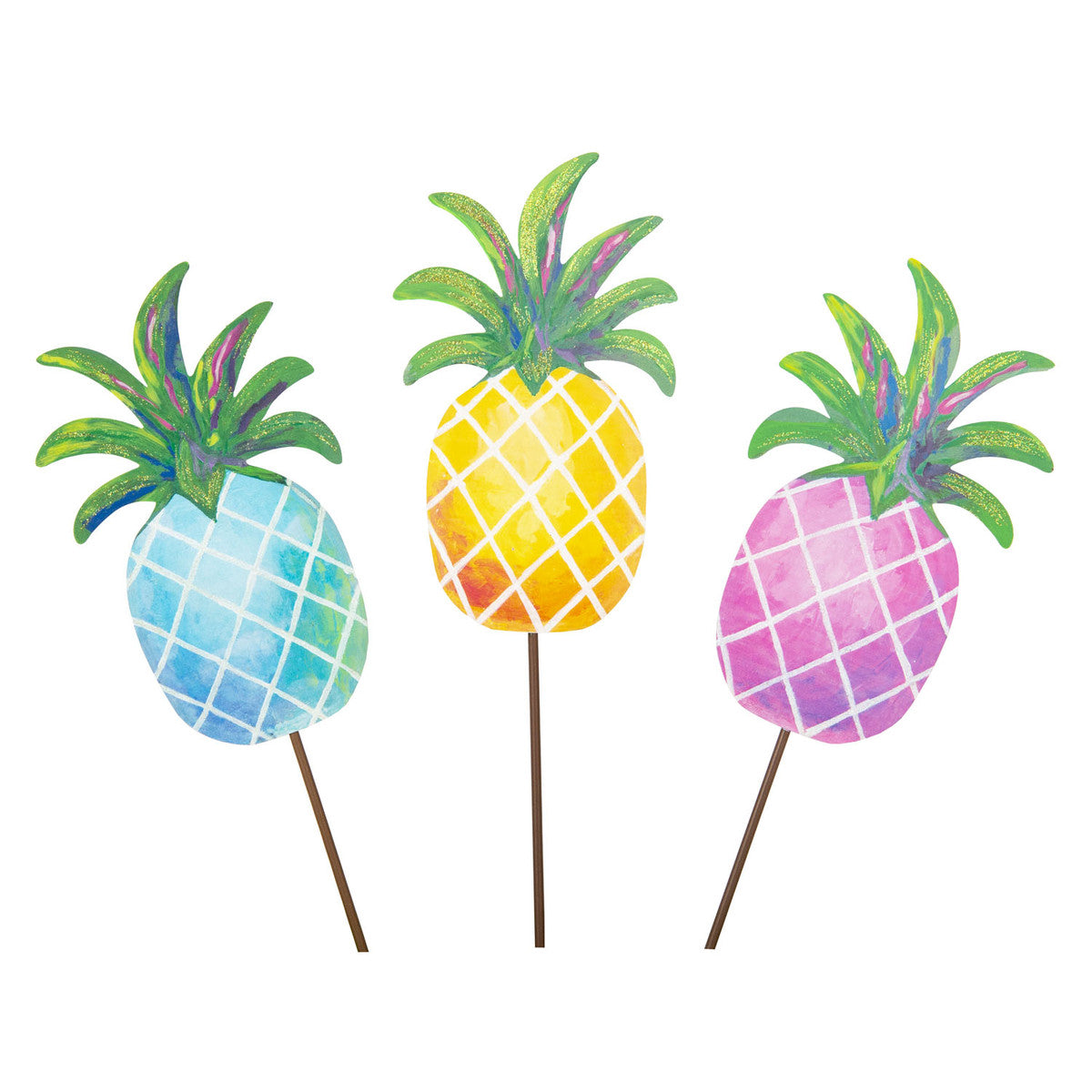 Colorful Pineapple Stakes