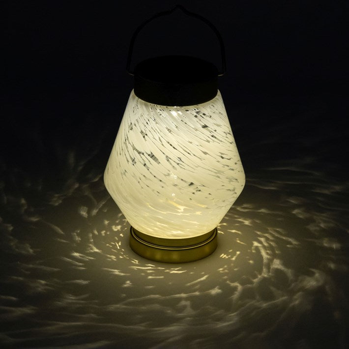 Solar Glass Boaters Lantern - Cone