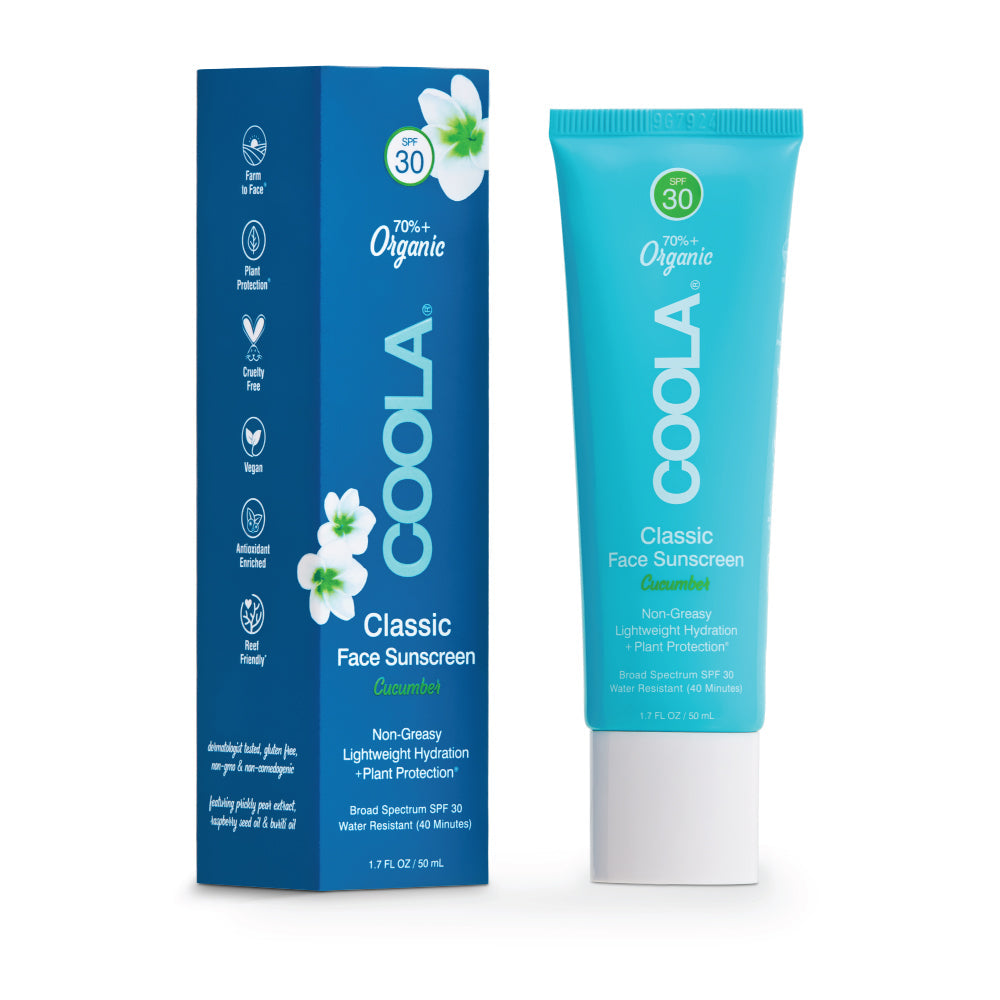 Classic Face Organic Sunscreen Lotion - Cucumber