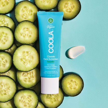 Classic Face Organic Sunscreen Lotion - Cucumber